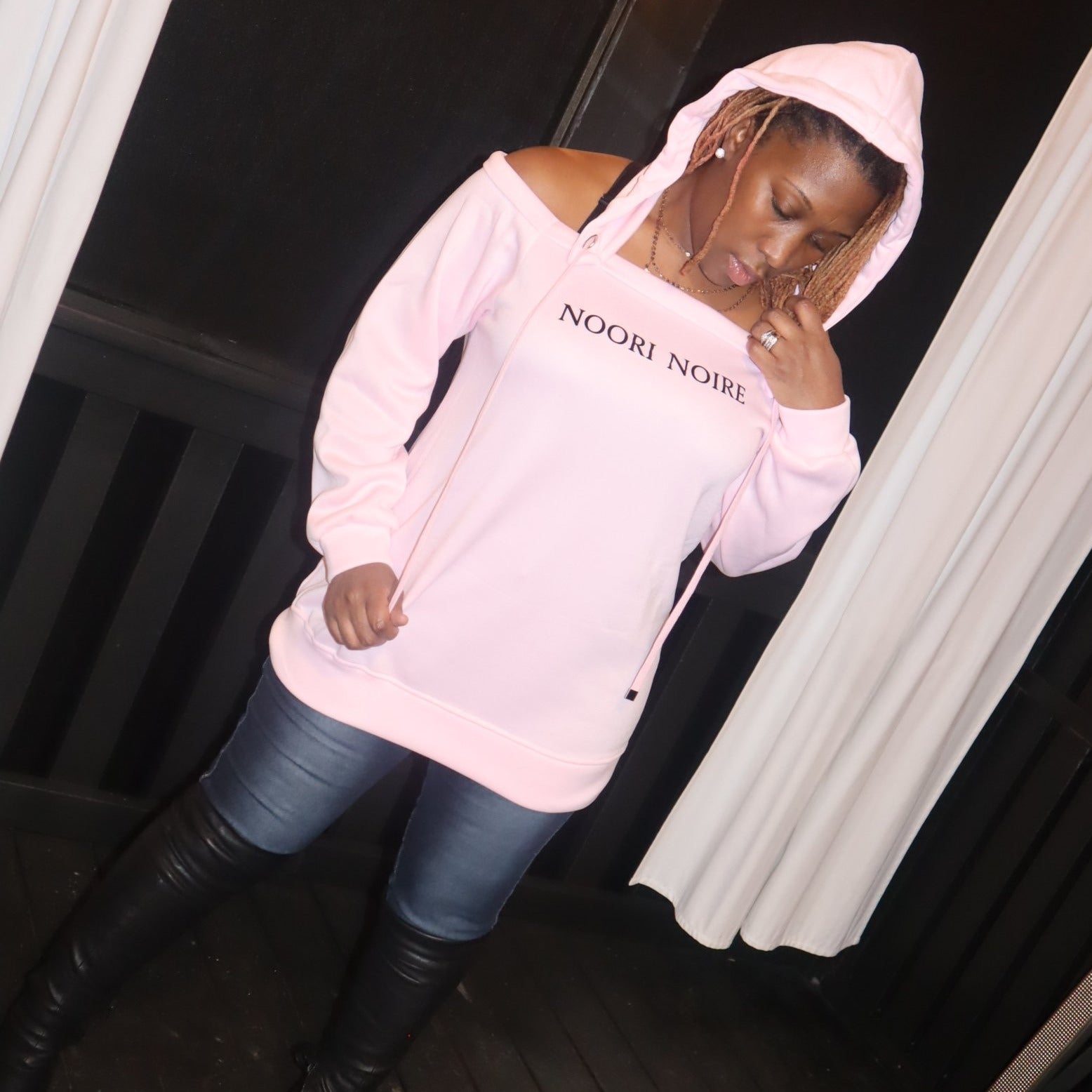 Custom Noori Noire Oversized Hoodie